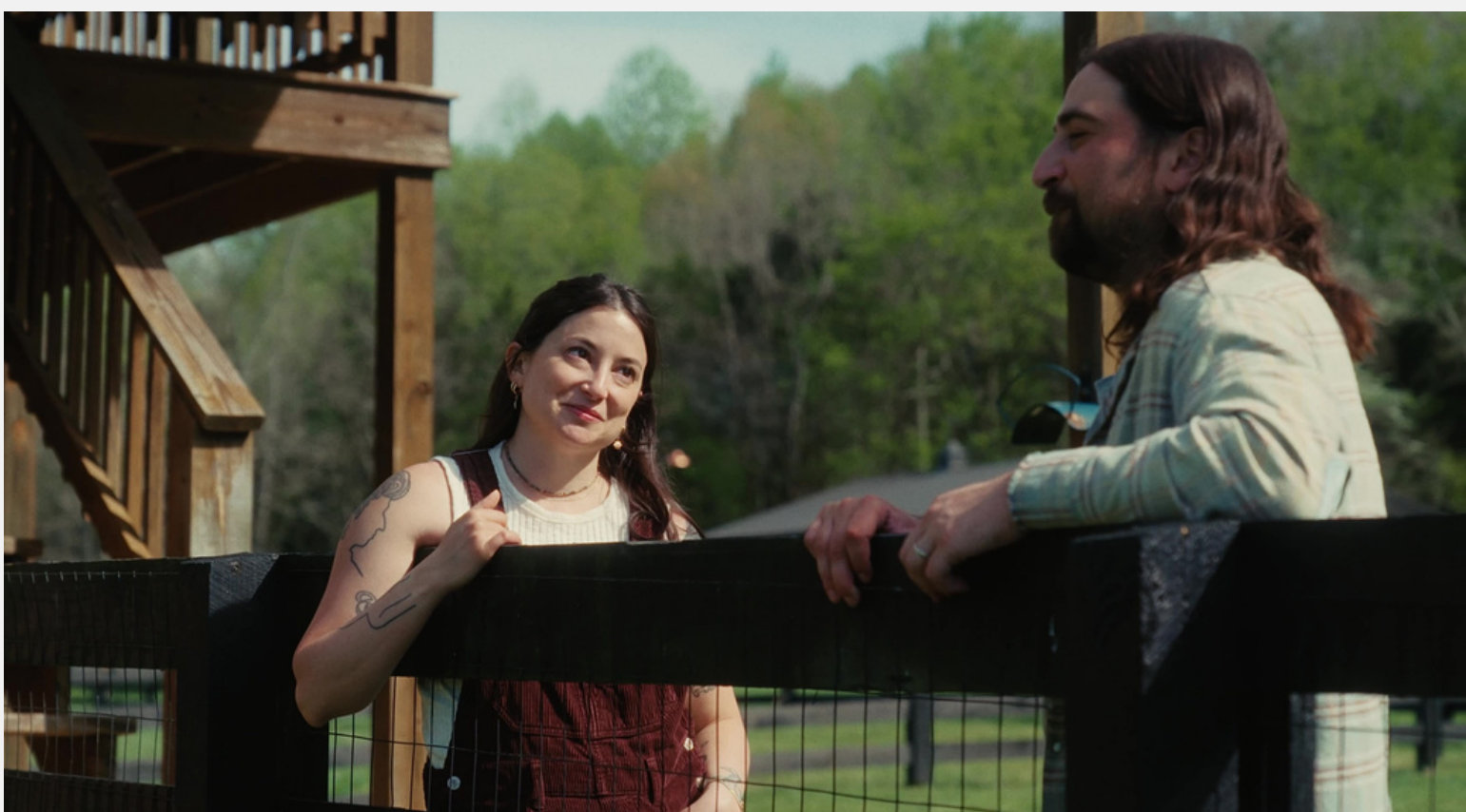 Angie Martoccio Greene during an interview outdoors